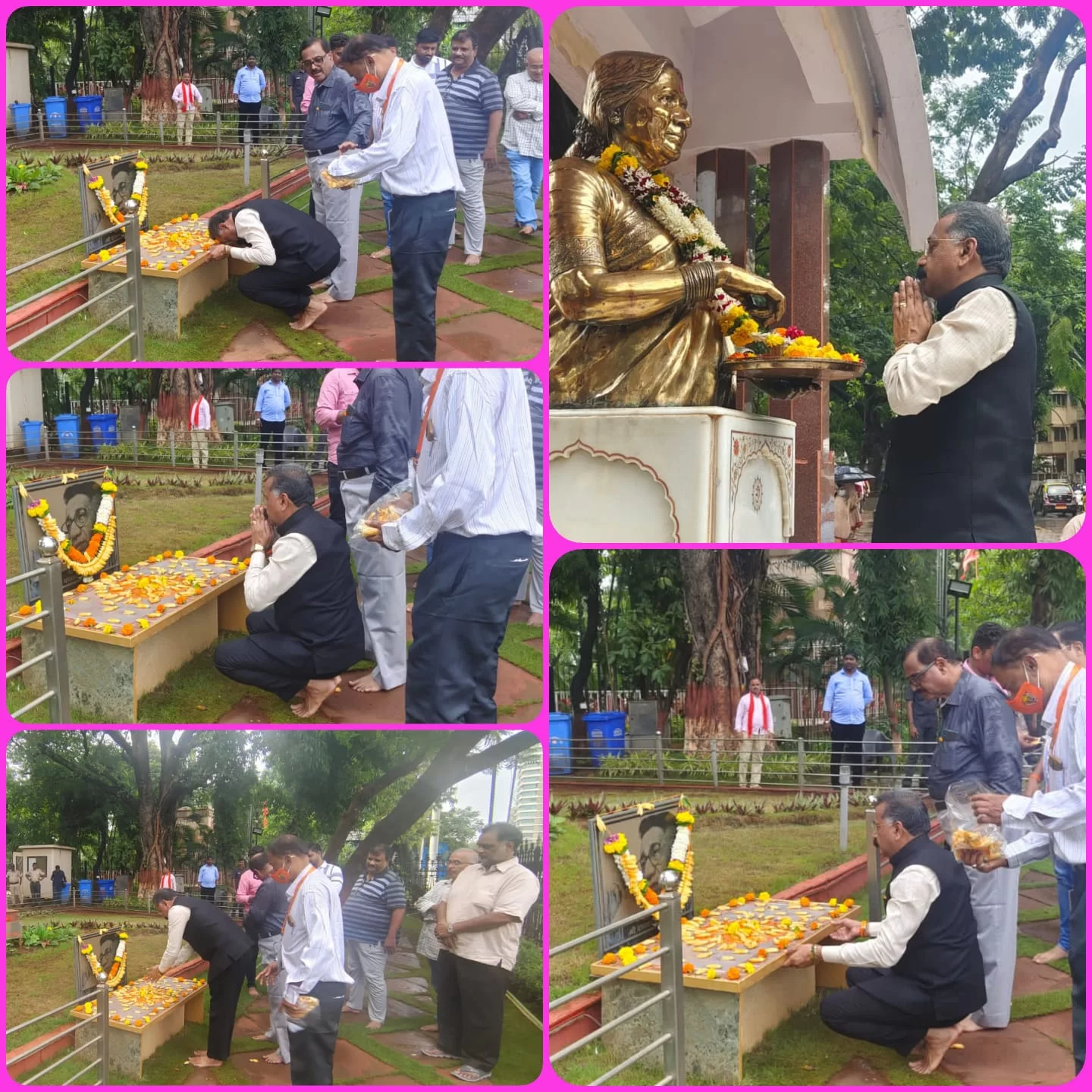 <em>म.वि.आ. विधानसभा अध्यक्षपदाचे उमेदवार आमदार राजन साळवी शिवसेनाप्रमुख स्व. बाळासाहेब ठाकरे स्मृतीस्थळी नतमस्तक..!!</em>
