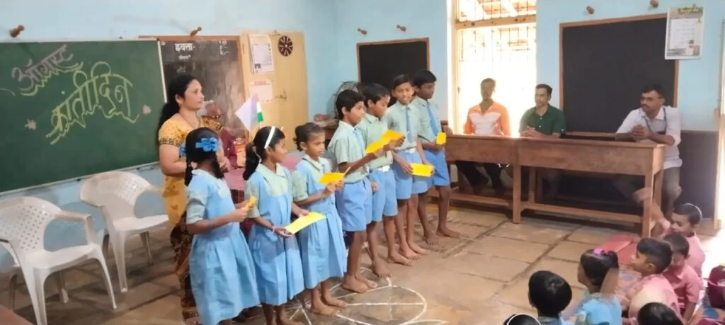 शासकीय मत्स्यव्यवसाय शाळेत समूह राष्ट्र गीतगायन उपक्रम संपन्न…!