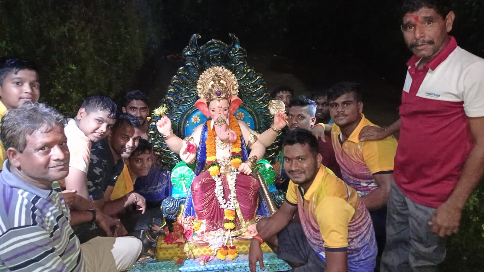 बिळवस येथे अकरा दिवसांच्या गणपतींचे विसर्जन..!