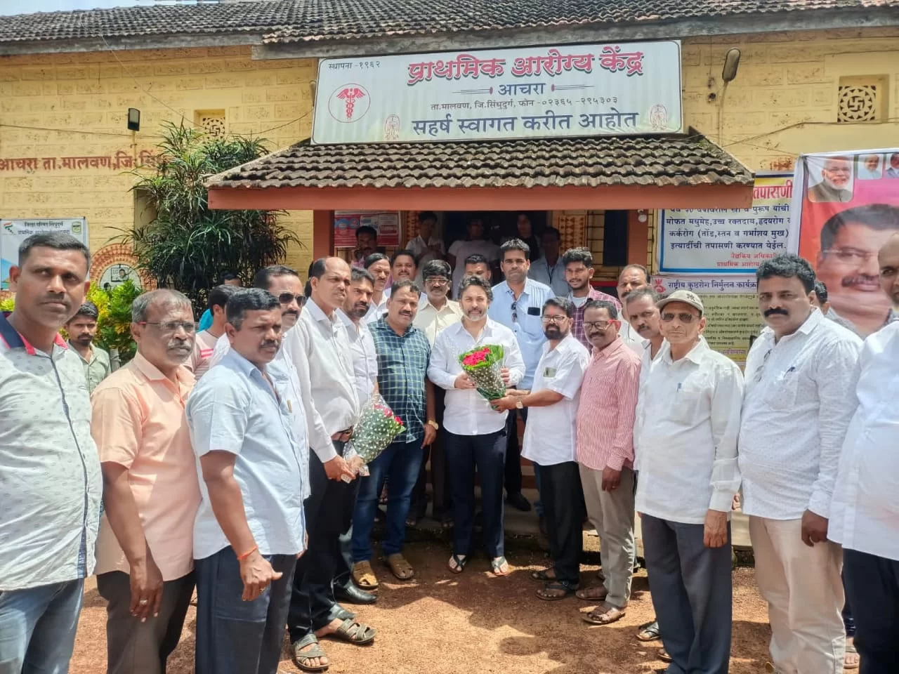 आचरा प्राथमिक आरोग्य केंद्र तपासणी शिबीरला उस्फुर्त प्रतिसाद.