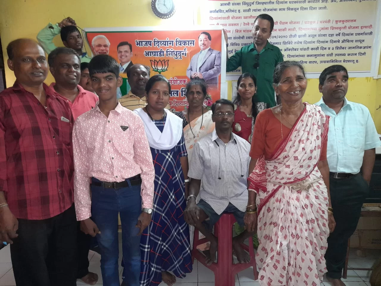 दिव्यांगासाठी स्वतंत्र मंत्रालयाची घोषणा करणाऱ्या शिंदे - फडणवीस सरकारचे भाजपा दिव्यांग विकास आघाडी - सिंधुदुर्गच्या वतीने मानले आभार.