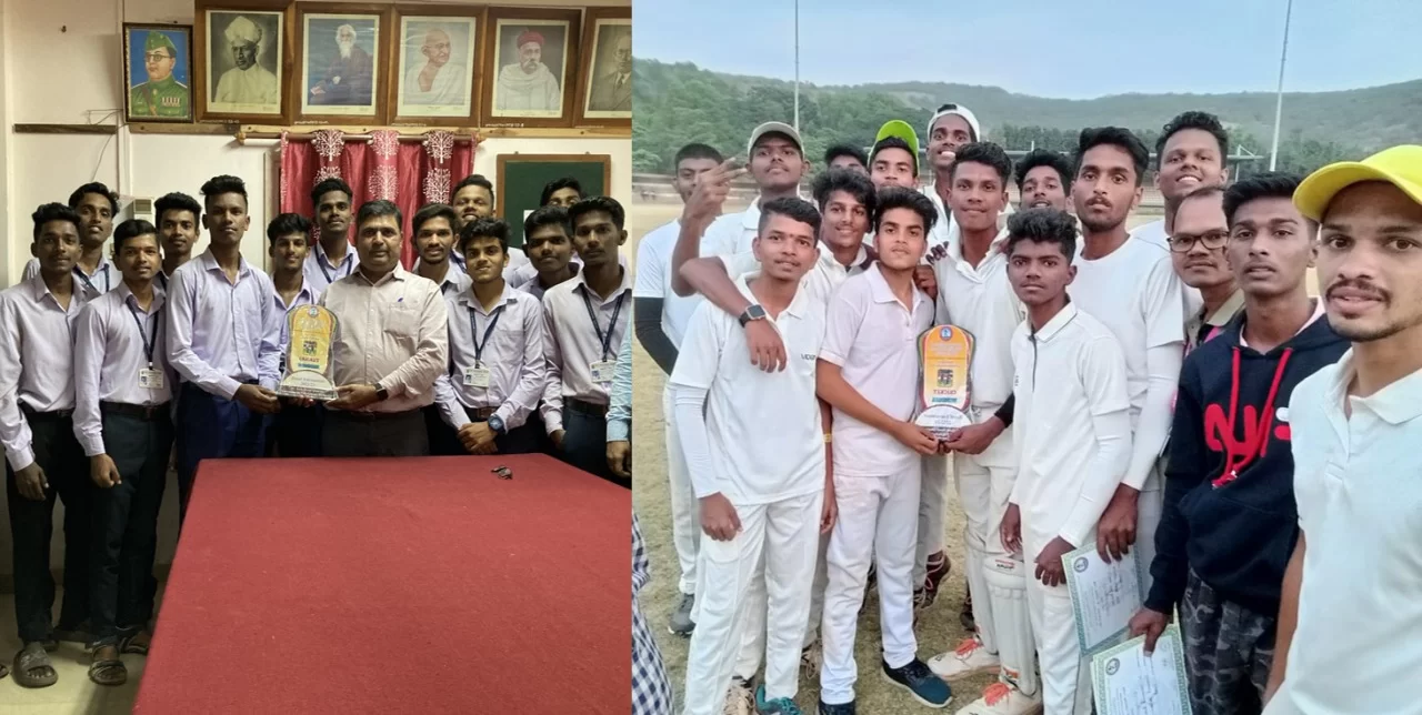 विभागीय क्रिकेट स्पर्धेत शासकीय तंत्रनिकेतन,मालवण संघ विजेता.