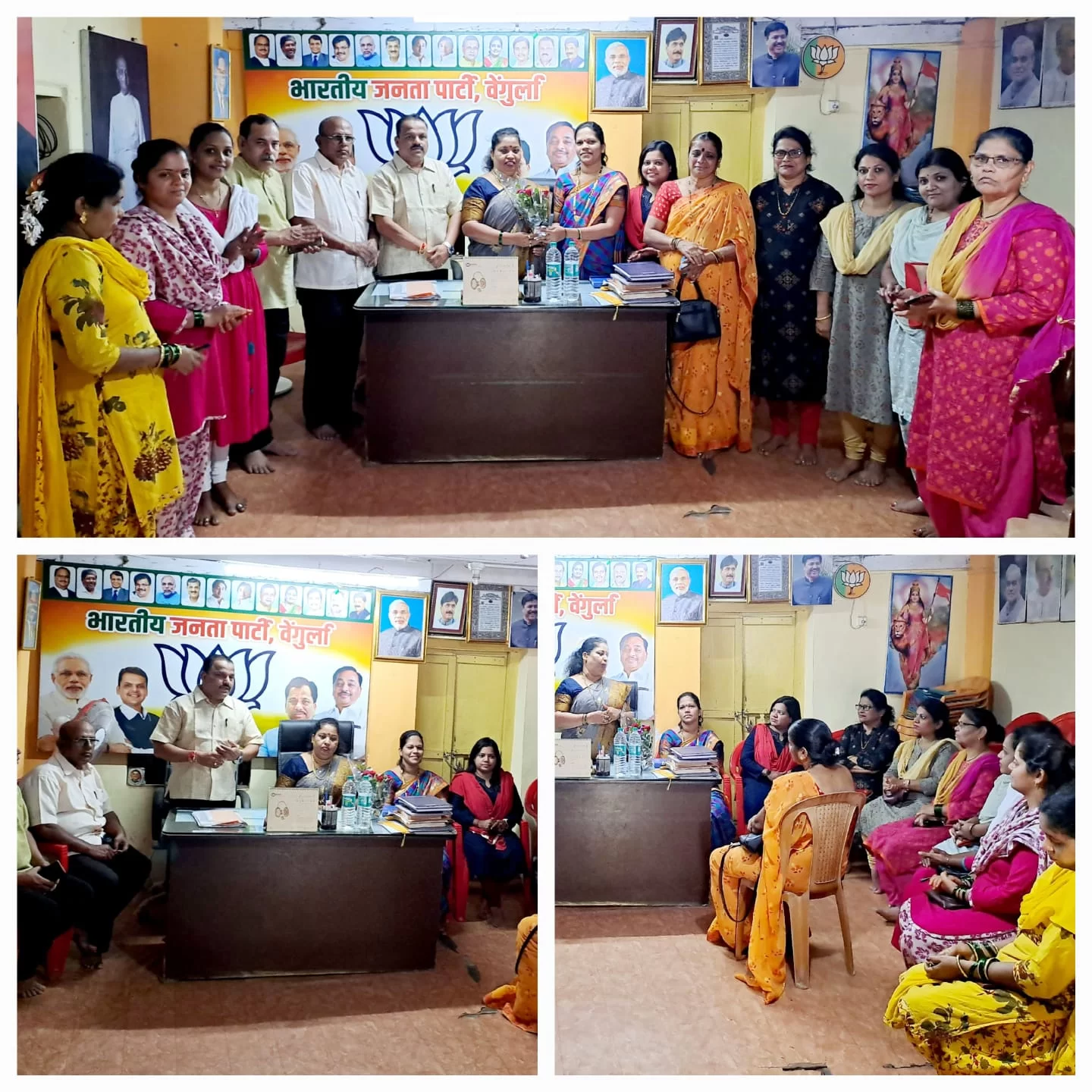 भाजपाच्या डोंबिवली ग्रामीण महिला मोर्चाच्या अध्यक्षा सौ. सुहासिनी उर्फ मनिषा राणे यांचे वेंगुर्ले भाजपाच्या वतीने स्वागत.