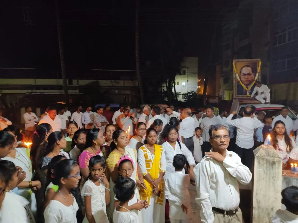 मालवणात फुले शाहू आंबेडकर विचारमंचच्या वतीने धम्म रॅली.