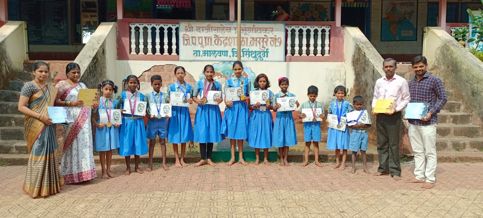 रंगोत्सव सेलिब्रेशन मुंबई आयोजित विविध कला स्पर्धांमध्ये केंद्रशाळा मसुरे क्र.१ चे भरीव यश.