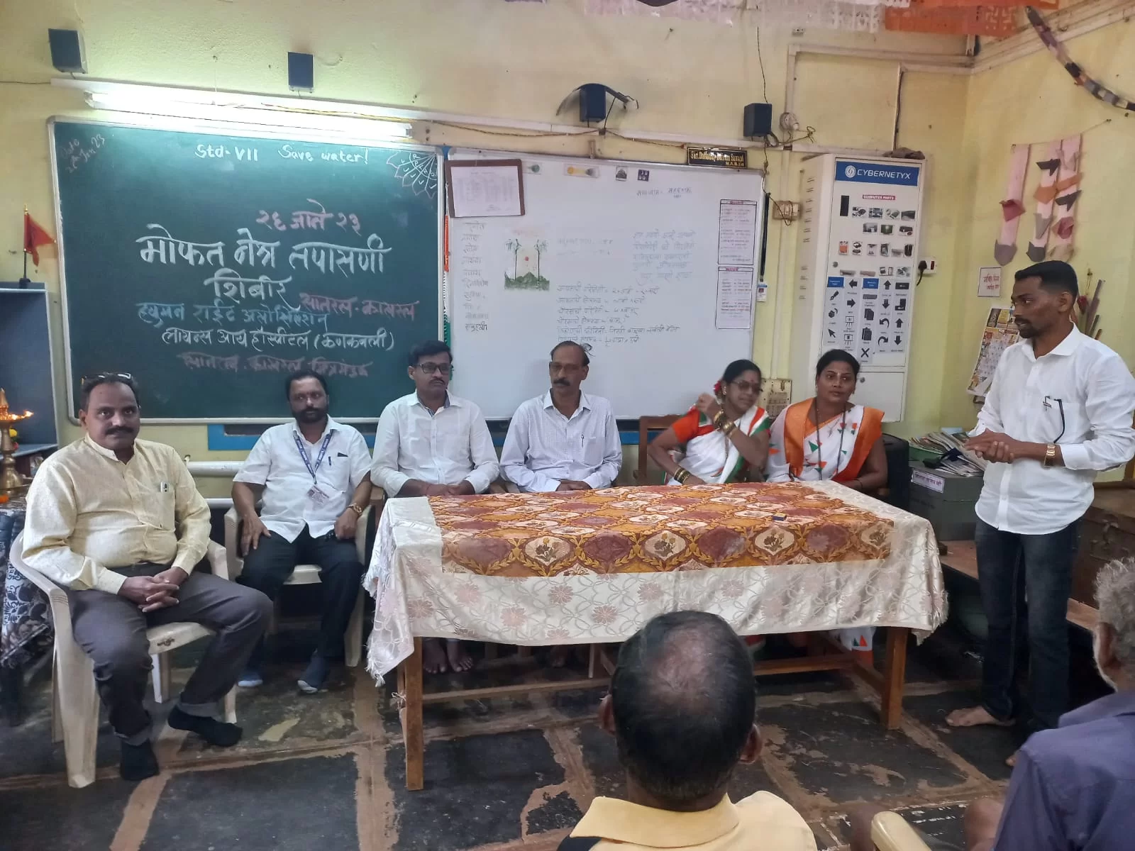 सातरल-कासरल मध्ये ह्यूमन राईट असोशिएशन फाॅर प्रोटेक्शनच्या नेत्र तपासणी शिबिराला उत्तम प्रतिसाद.
