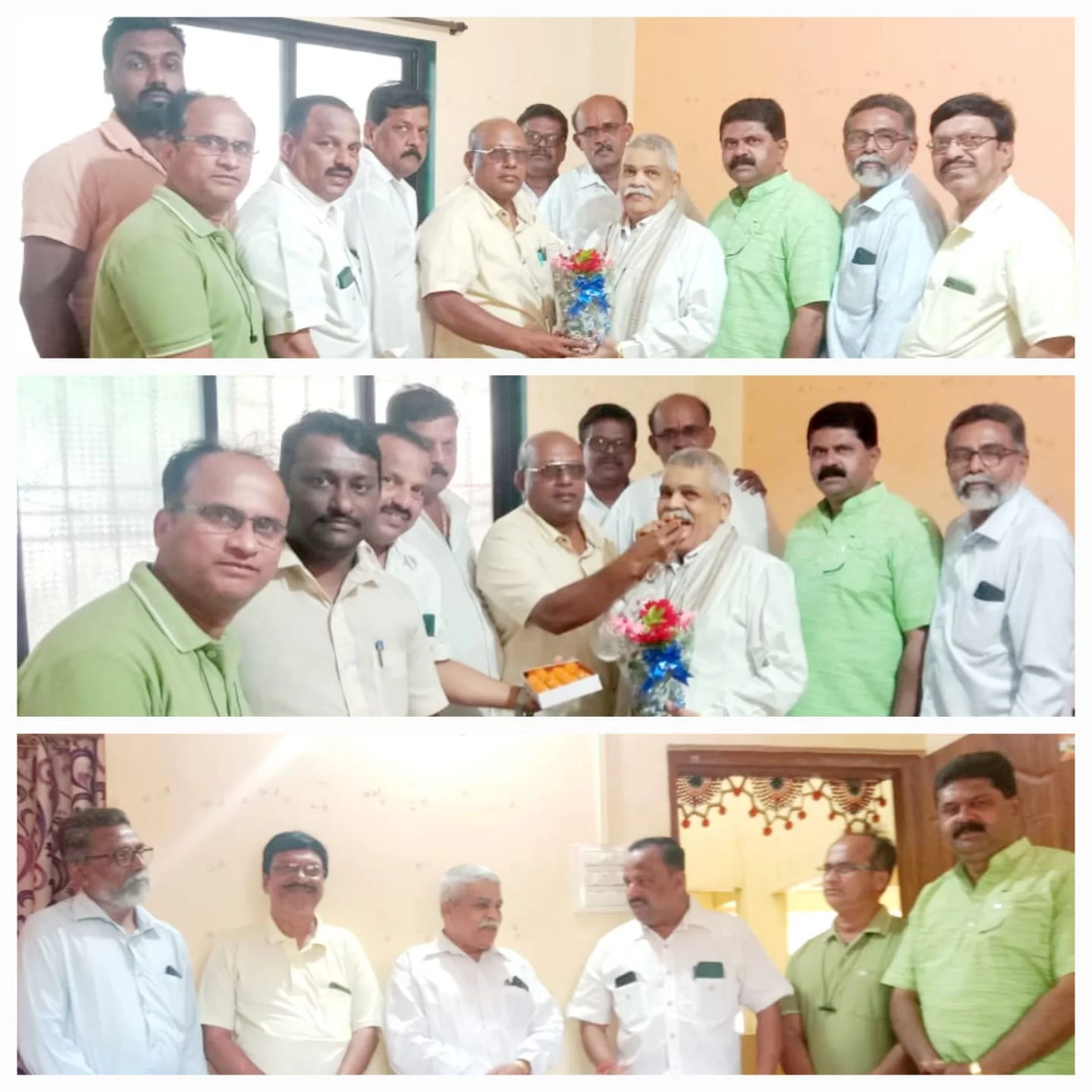 <em>मराठी राजभाषा दिनाचे औचित्य साधून वेंगुर्ला येथील जेष्ठ साहित्यिक अजित राऊळ यांचा भाजपच्या वतीने सत्कार</em>