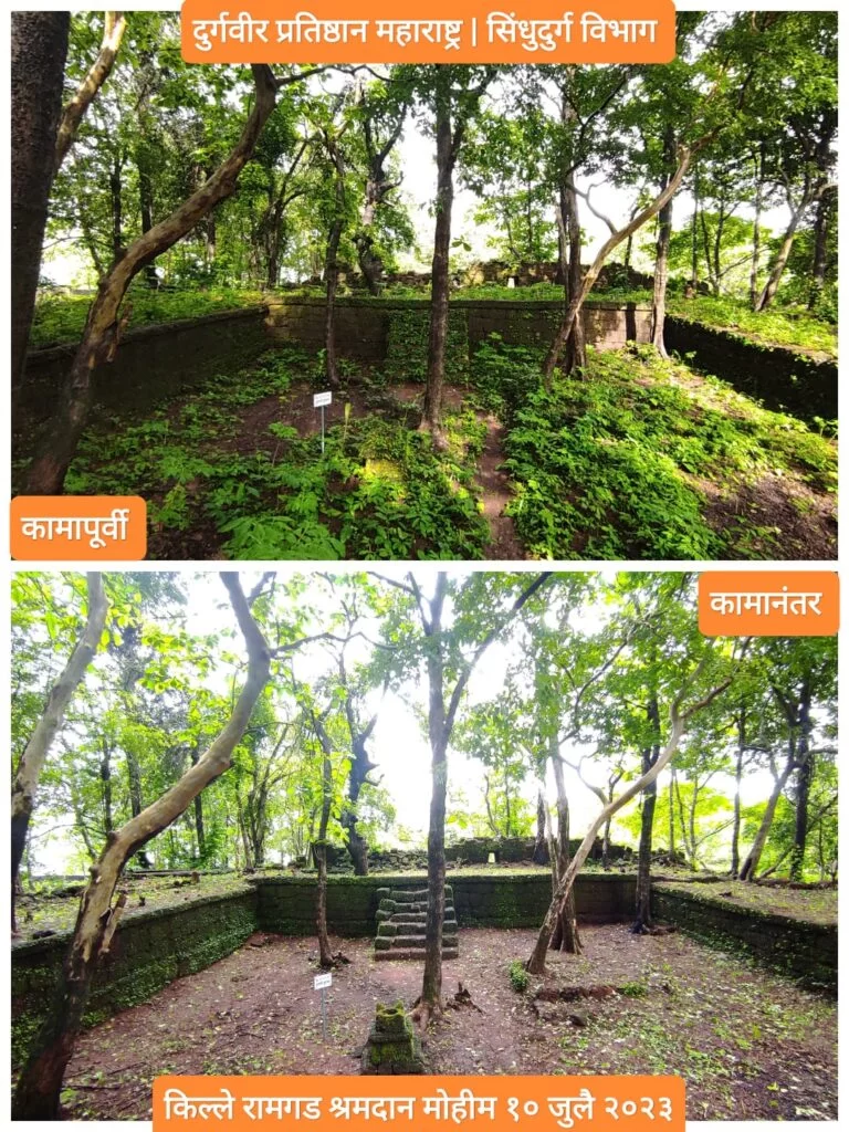 किल्ले रामगडवर दुर्गवीर प्रतिष्ठानची श्रमदान मोहीम संपन्न ; अपरिचीत व दुर्गम गड किल्ले संवर्धनासाठी कार्यरत असणारे दुर्गवीर प्रतिष्ठान.