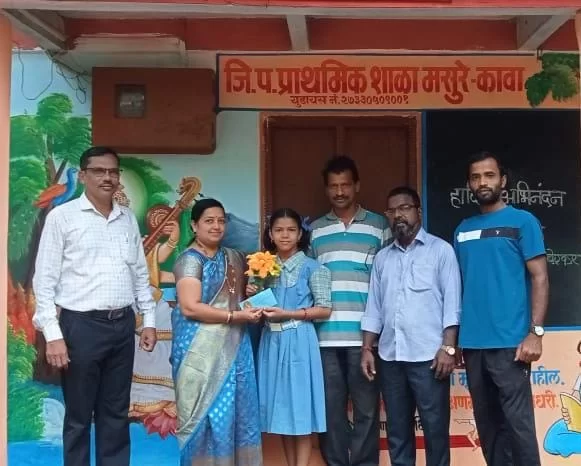 नंदिनी आंबेरकर  शिष्यवृत्ती परीक्षेत मालवण तालुक्यात तृतीय