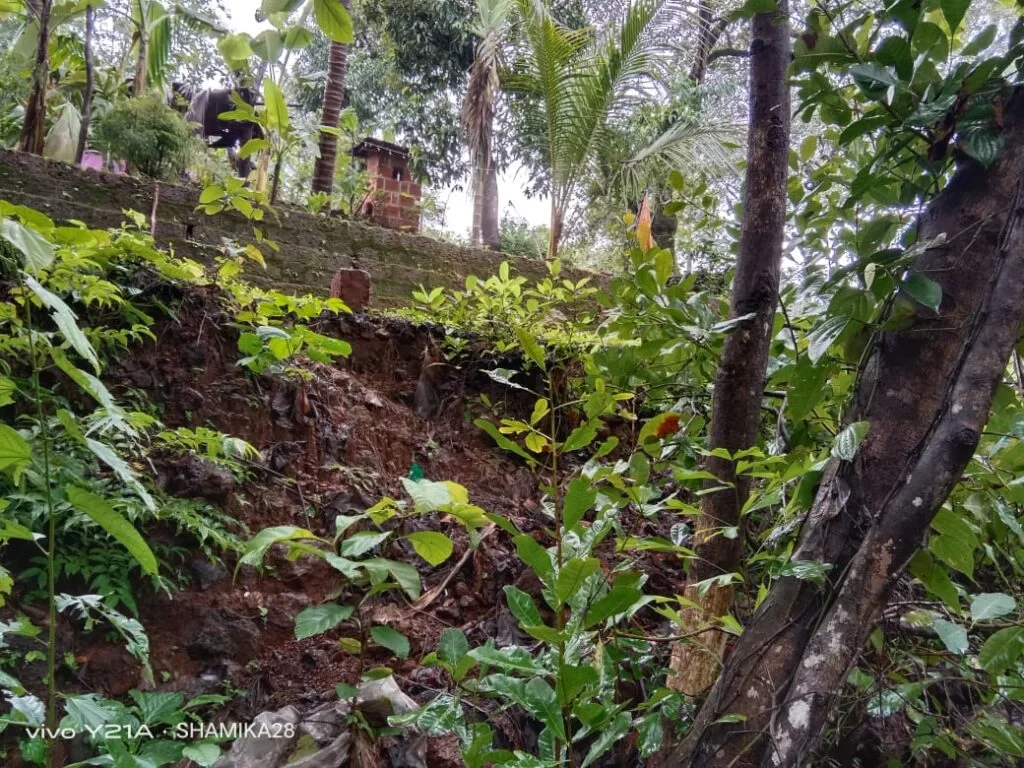 भोगलेवाडी तिठा ते बौद्धवाडी दरम्यान खचलेला रस्ता धोकादायक स्थितीत ; ग्रामस्थांनी केली तत्काळ डागडुजीची मागणी.