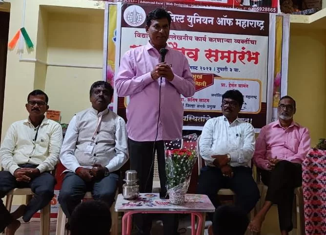 पत्रकारांचे जिवनमान खर्‍या अर्थाने, जर्नालिस्ट युनियन उंचावणार : अध्यक्ष पांचाळ.