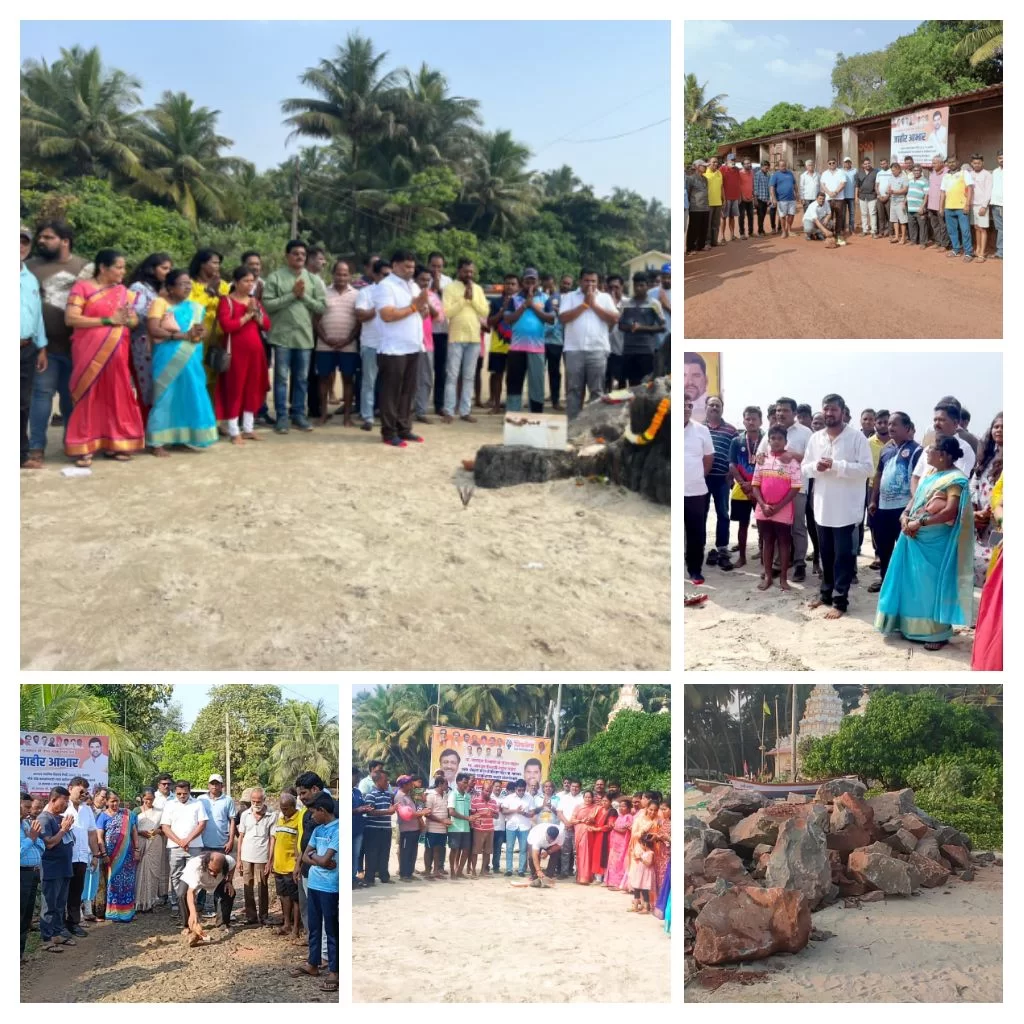 मालवण तालुक्यातील २ कोटी ८६ लाखाच्या कामांचे आमदार वैभव नाईक यांच्या हस्ते भूमिपूजन.