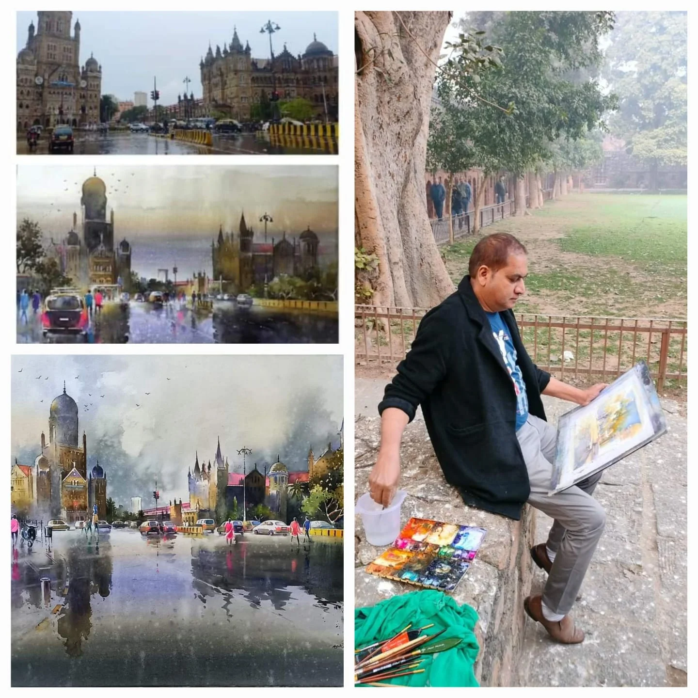 सिंधुदुर्गच्या सुपुत्र चित्र कलावंताला व्हेनीस आंतरराष्ट्रीय वाॅटर कलर फेस्टीवलमध्ये पुरस्कार…!