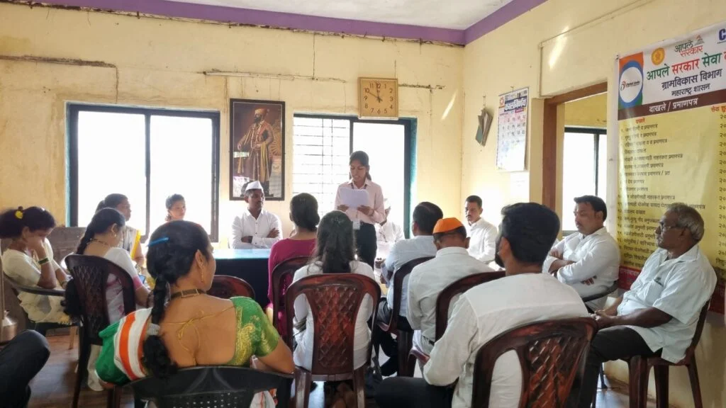 प्रजासत्ताक दिनी मराठा समाजातील गरजू विद्यार्थ्यांसाठीच्या योजनांचे चावडी वाचन ; नेरूर ग्रामपंचायत व माड्याचीवाडी ग्रामपंचायत येथे संपन्न झाला उपक्रम.