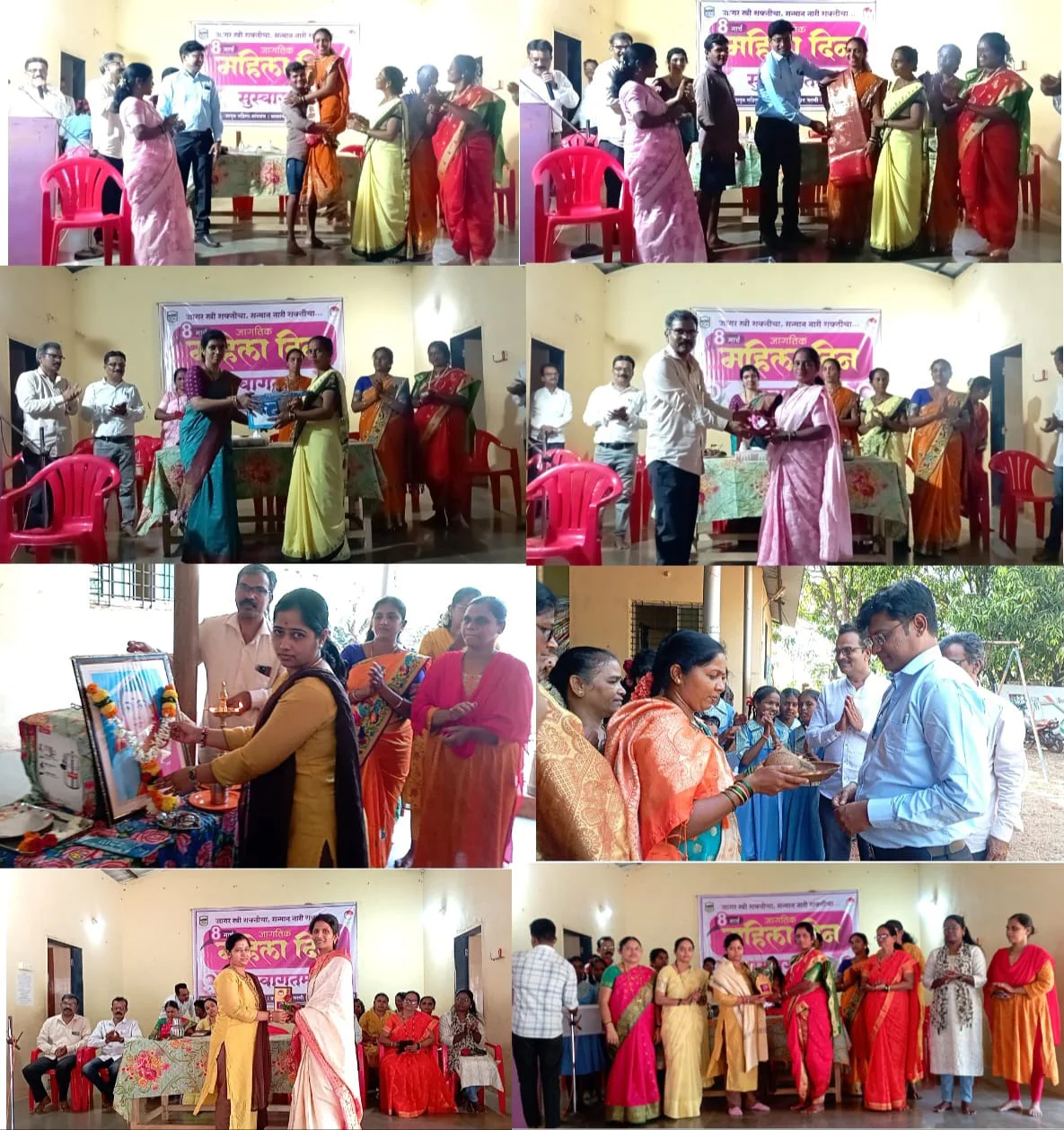भरणी गावात महिला दिनानिमित्त 'जागर स्त्री शक्तीचा' सोहळा उत्साहात संपन्न ; 'होम मिनिस्टर अर्थात खेळ रंगणार पैठणीचा' या बक्षिसांची रेलचेल असलेल्या कार्यक्रमाला मिळाला महिलांचा उत्स्फूर्त प्रतिसाद.