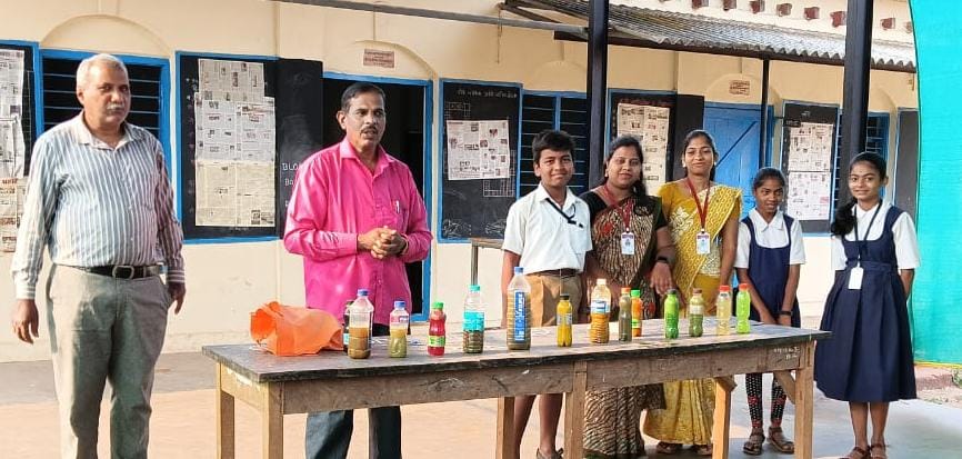 बागवे हायस्कूल मसुरे येथे इकोफ्रेंडली होळी.