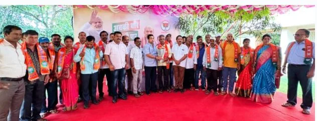 चिंचवली सरपंचांसह कार्यकर्ते भाजपात..!
