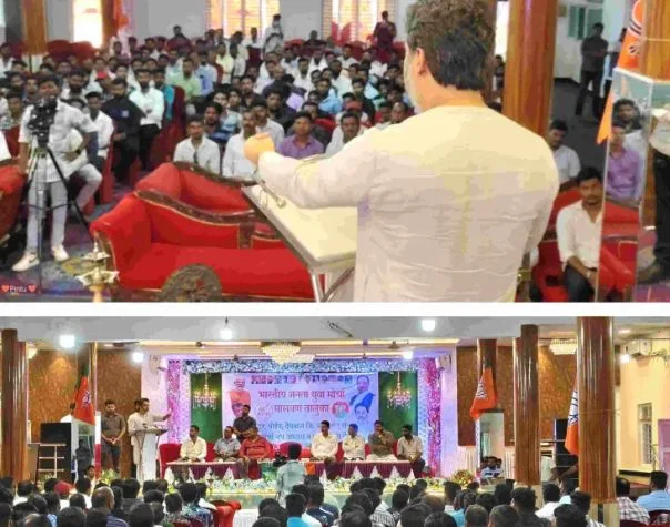 आपल्यातील युवकच हा पक्ष व देश पुढे नेतील ; भाजपा नेते निलेश राणे यांचे कट्टा येथे भाजयुमो आयोजीत बैठकीत मार्गदर्शन.
