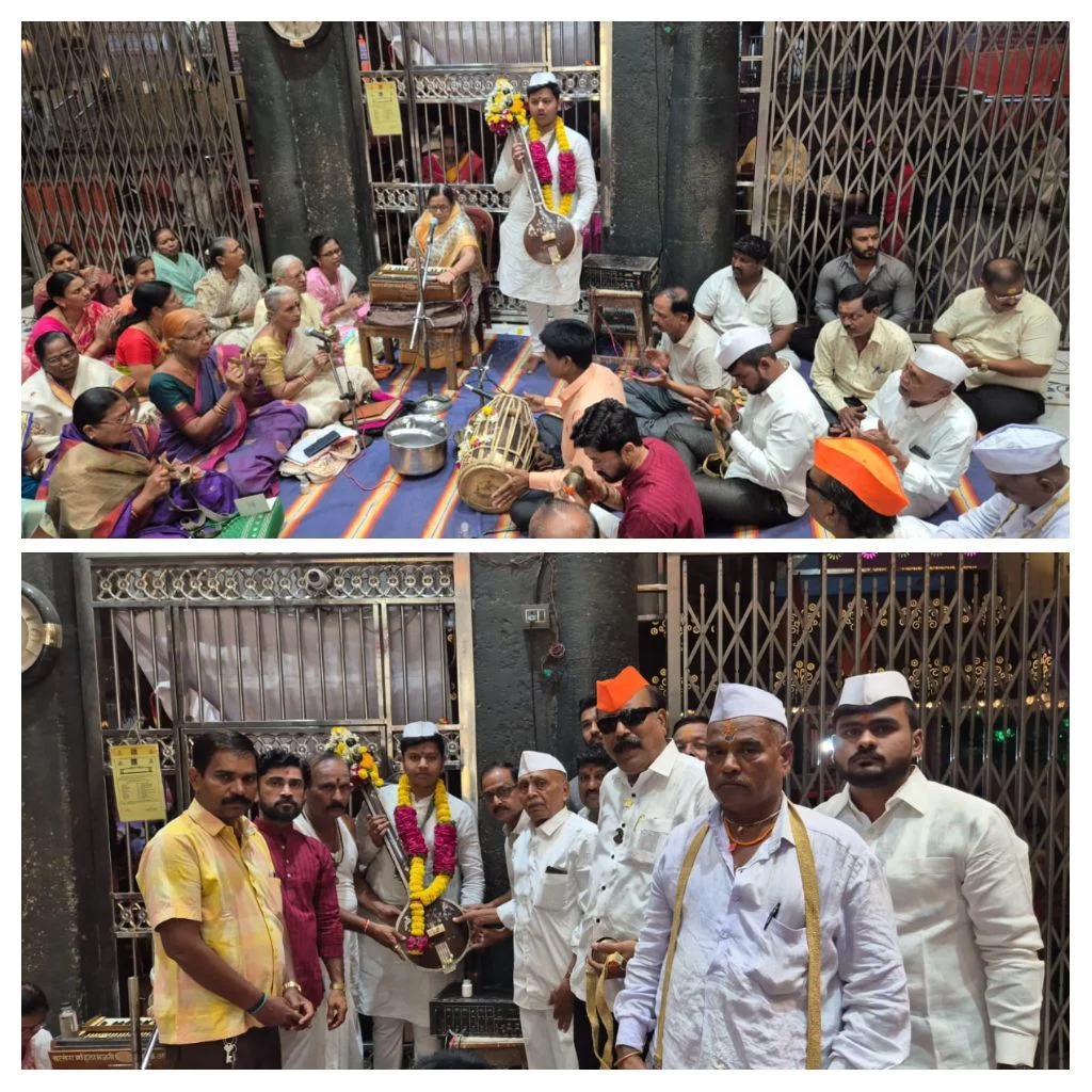 अक्कलकोट श्री वटवृक्ष स्वामी महाराज मंदिरात नामवीणा सप्ताहास प्रारंभ ; वीणा खाली न ठेवता मुखाने स्वामी नामाचा जप अखंड चालू ठेवण्याची परंपरा.