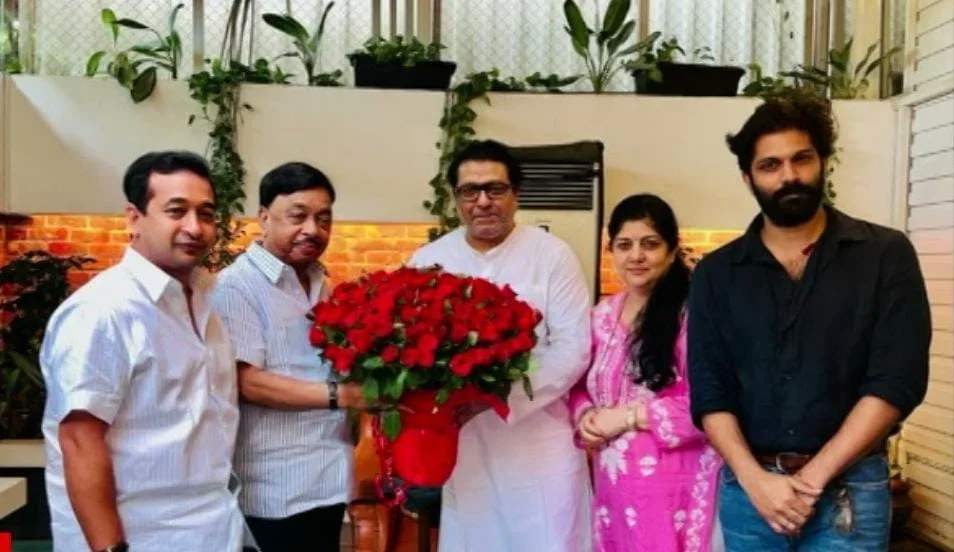 खासदार नारायण राणे यांनी घेतली मनसे अध्यक्ष राज ठाकरे यांची भेट.