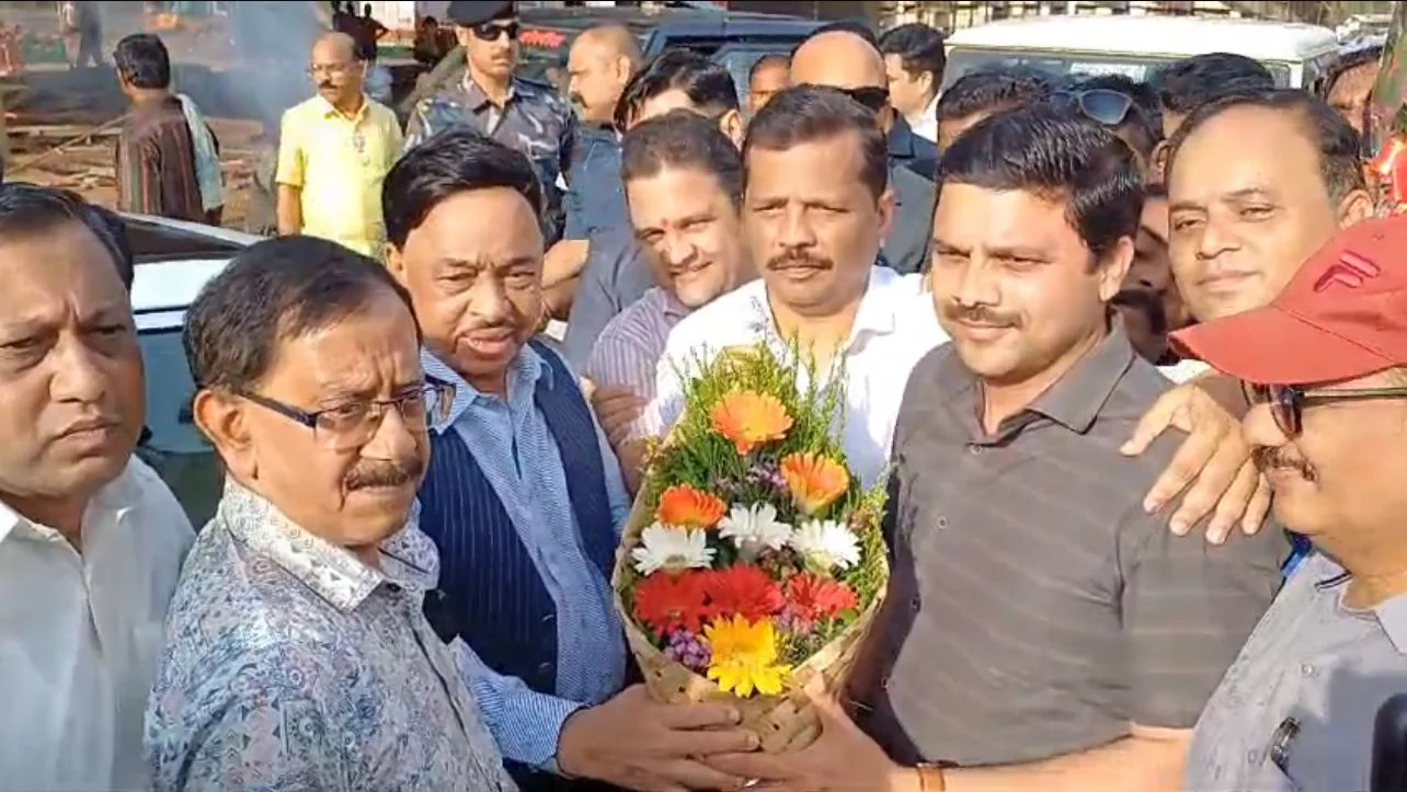 नवनिर्वाचित खासदार नारायण राणे यांचे बांद्यात जल्लोषात स्वागत.