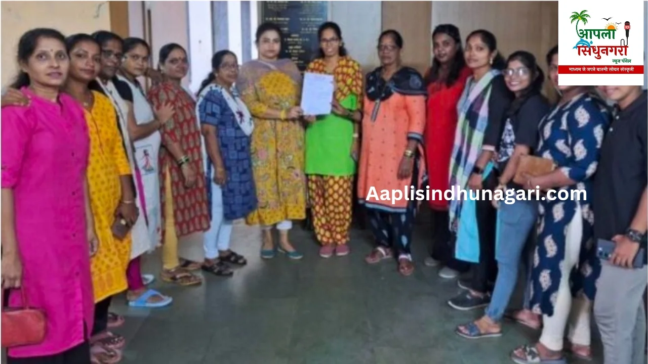 खड्डेमय रस्त्यांविषयी सौ शिल्पा यातीन खोत आक्रमक..!
