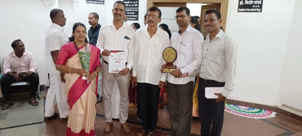 जि.प.पुर्ण प्राथमिक शाळा सांगुळवाडी न.1 जिल्हास्तरीय पुरस्काराने सन्मानित