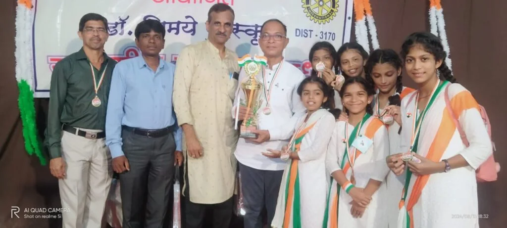 देशभक्तीपर समूहगान स्पर्धेत ओझर विद्यामंदिर ठरले अव्वल ; सलग तिसर्या वर्षी विजेतेपद.