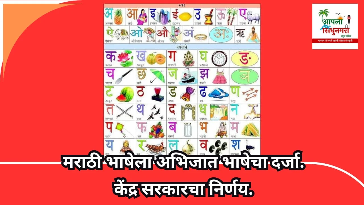 मराठी भाषेला अभिजात भाषेचा दर्जा.