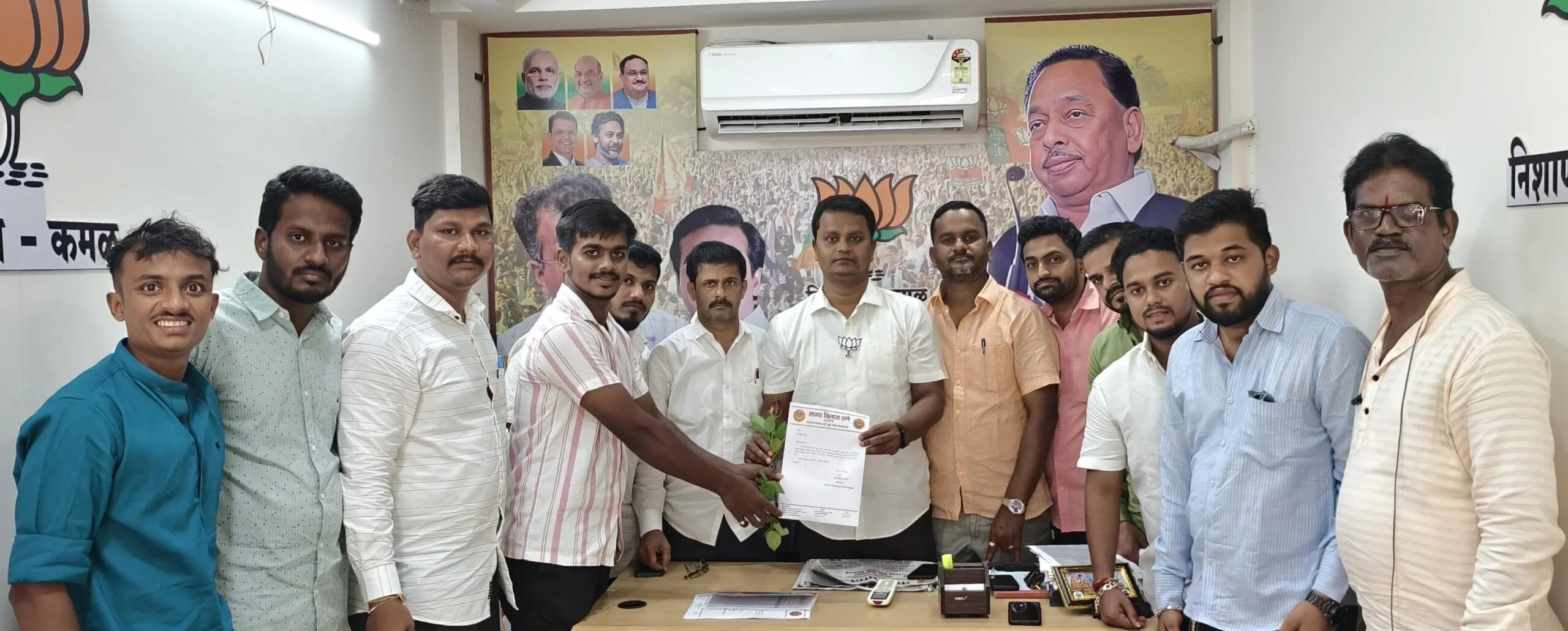 भाजपा युवामोर्चा कणकवली कार्यकारणी सदस्यपदी कुणाल राणे यांची निवड.
