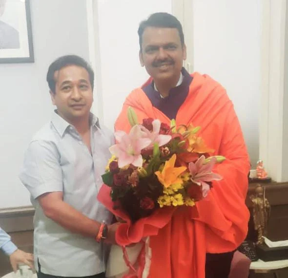 आमदार नितेश राणे यांनी घेतली उपमुख्यमंत्री देवेंद्र फडणवीस यांची भेट.