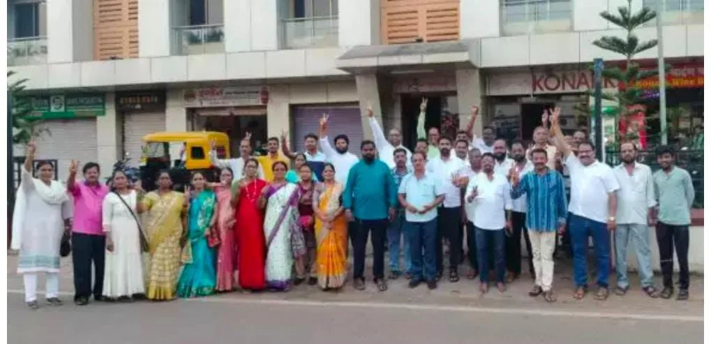 महायुती सरकारच्या शपथविधी नंतर मालवणात भाजपाचा जल्लोष.