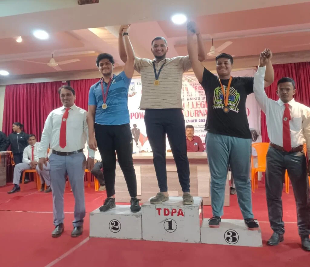 आनंदीबाई रावराणे महाविद्यालयाचे मुंबई विद्यापीठ अंतर्गत स्पर्धेत सुवर्णपदकीय यश.