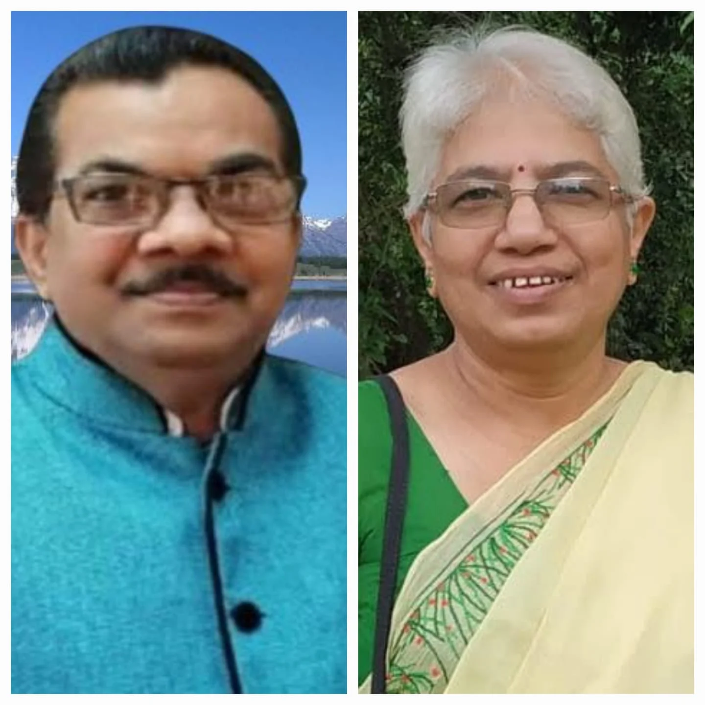 सेवानिवृत्त मुख्याध्यापक विजय चौकेकर आणि समाजसेविका वंदना करंबेळकर यांना बॅरिस्टर नाथ पै सेवांगणचे पुरस्कार.