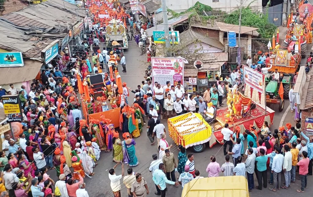 मालवणातील हिंदू नववर्ष स्वागत यात्रा समितीची यात्रा उत्साहात.