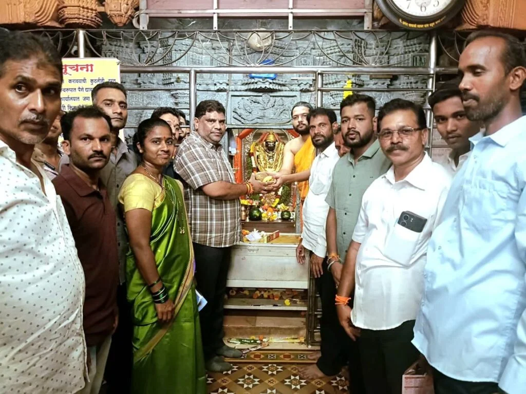 लक्ष्मीनारायण मंदिरात महाएकादशी सोहळ्याला वैभव नाईक यांची उपस्थिती.