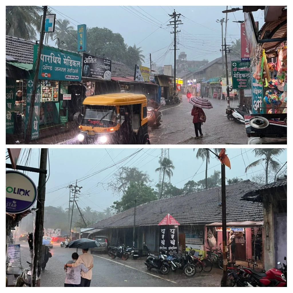 मालवणात जोरदार पाऊस…!