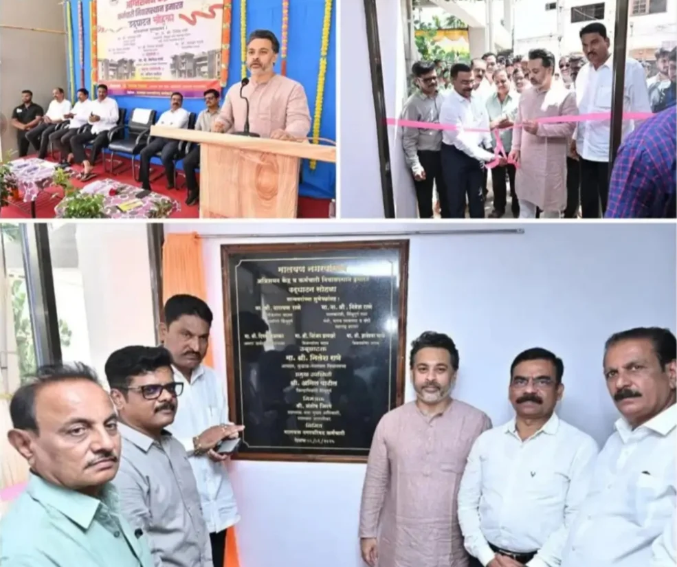 मालवणात आमदार निलेश राणे यांच्या हस्ते अग्निशमन केंद्र व कर्मचारी निवासस्थान इमारतीचे लोकार्पण संपन्न.