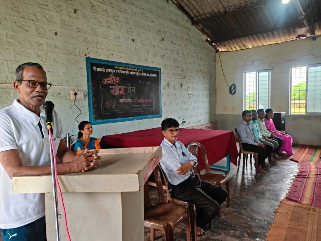 श्री भगवती हायस्कूल, मुणगे येथे योग दिन संपन्न.