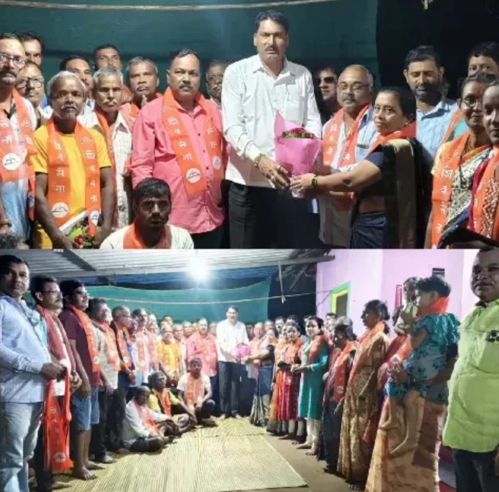 गोळवण खालची गावडेवाडी येथील ग्रामस्थांचा शिवसेना पक्षप्रवेश.