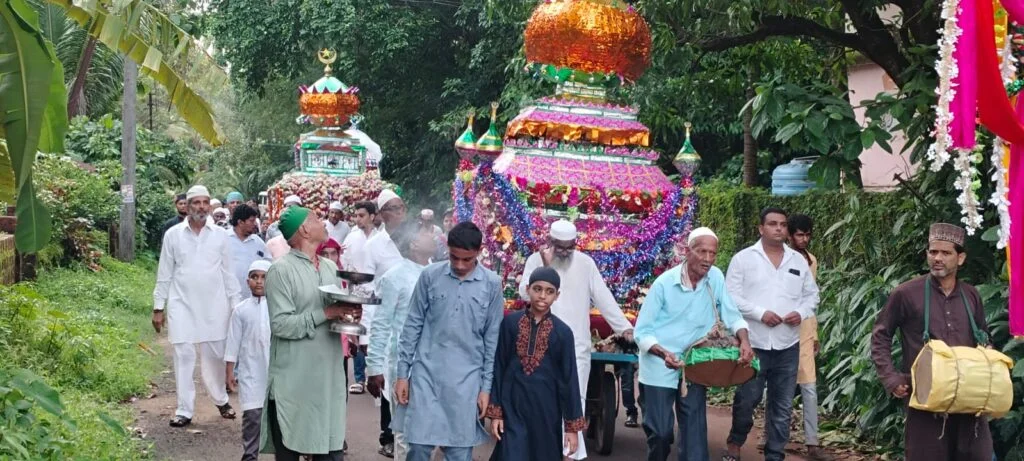 मसुरेत मोहरम निमित्त ताबूत मिरवणूक.