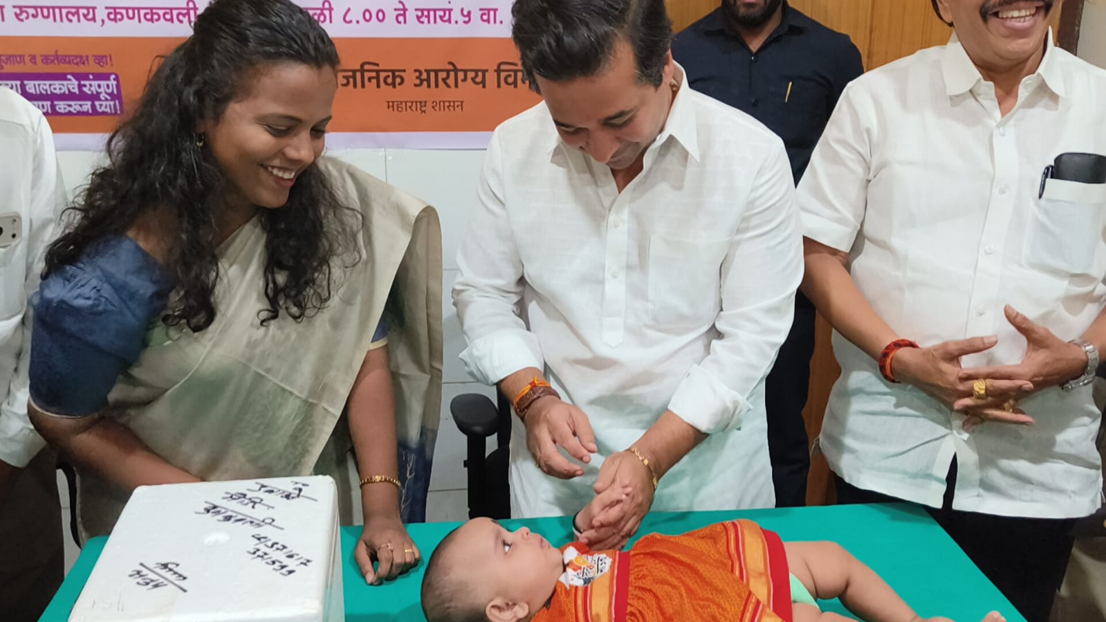 पालकमंत्री नितेश राणे यांच्या हस्ते राष्ट्रीय पल्स पोलिओ लसीकरण मोहिमेचा जिल्हास्तरीय शुभारंभ.