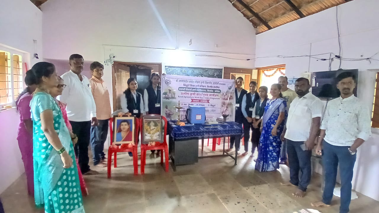 किर्लोस येथे कृषी कन्यांचा 'पोलिओ लसीकरण' मोहिमेत उत्स्फूर्त सहभाग.