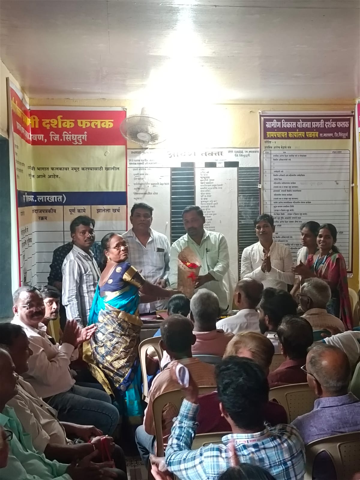 पळसंब गावाच्या तंटामुक्ती अध्यक्षपदी श्रीम. वंदना चिंचवलकर.
